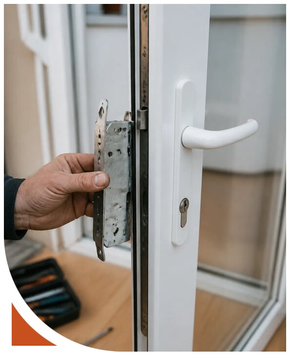 Ремонт замка пластиковой двери в Кимовске от 2577 р. | Разлок-Кмв